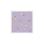 Surf girls in violet Art Print Gallery Image 1
