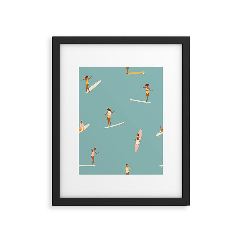 Surf girls Framed Art Print Gallery Image 4