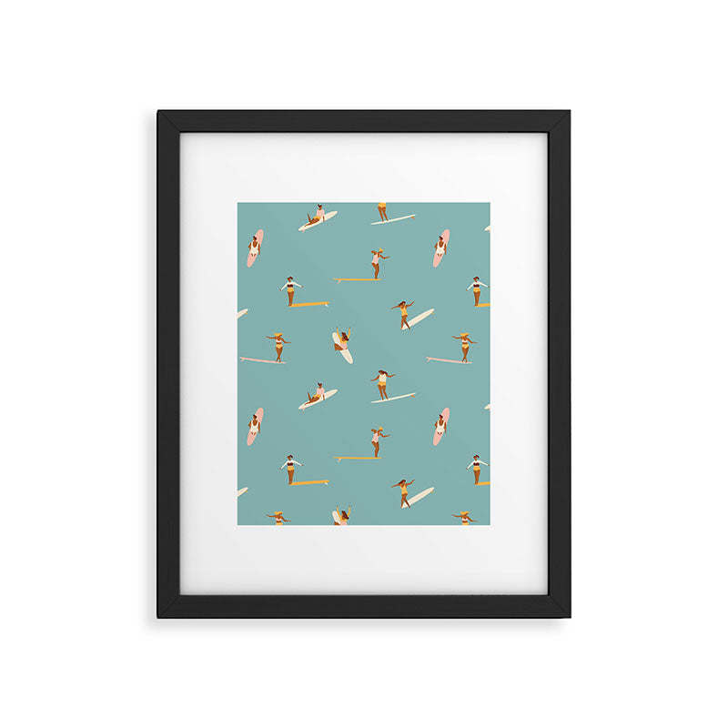 Surf girls Framed Art Print Gallery Image 6