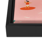 Surf kids Framed Canvas Print Gallery Image 3