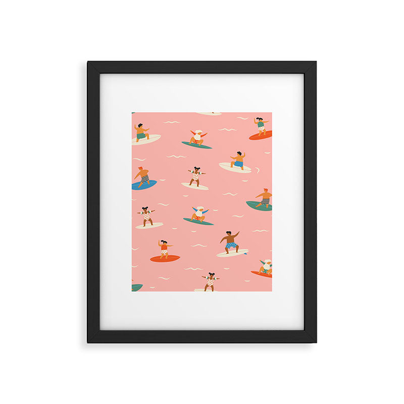 Surf kids Framed Art Print Gallery Image 6