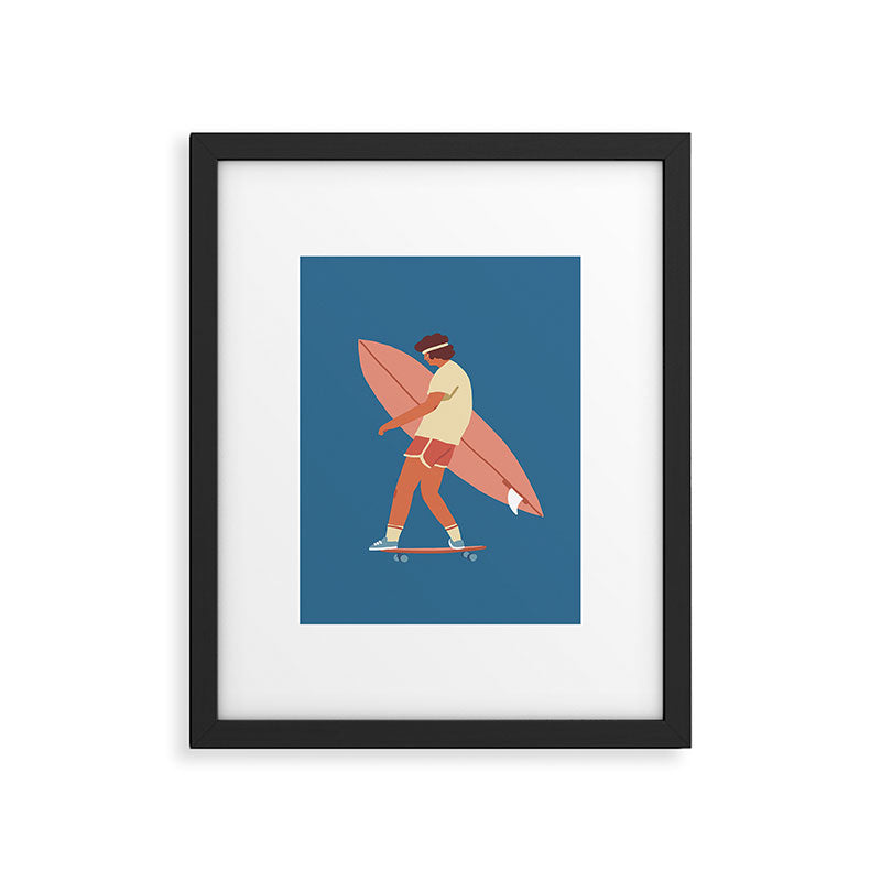Surf poster Framed Art Print Gallery Image 5