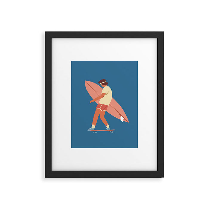 Surf poster Framed Art Print Gallery Image 1