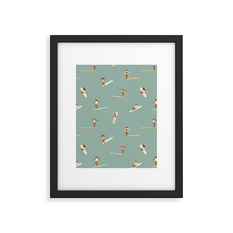 Surf sistas Framed Art Print Gallery Image 6
