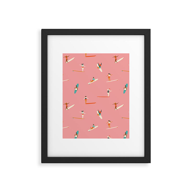 Surf sistas Framed Art Print Gallery Image 6