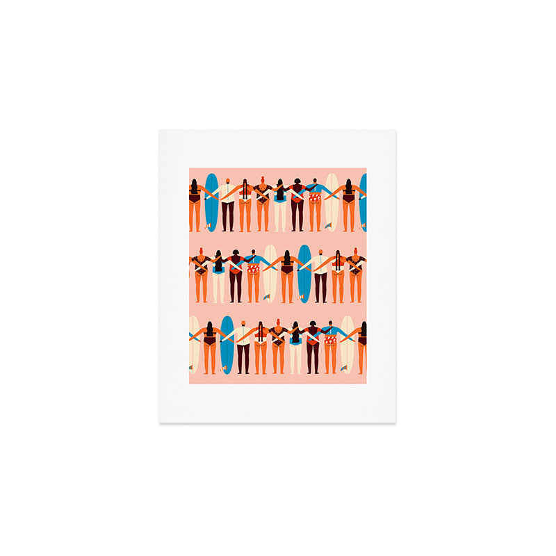 Surf sisters Art Print Gallery Image 1