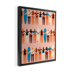 Surf sisters Framed Canvas Print Gallery Image 2