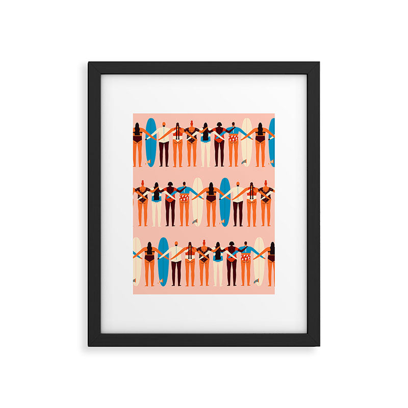Surf sisters Framed Art Print Gallery Image 6