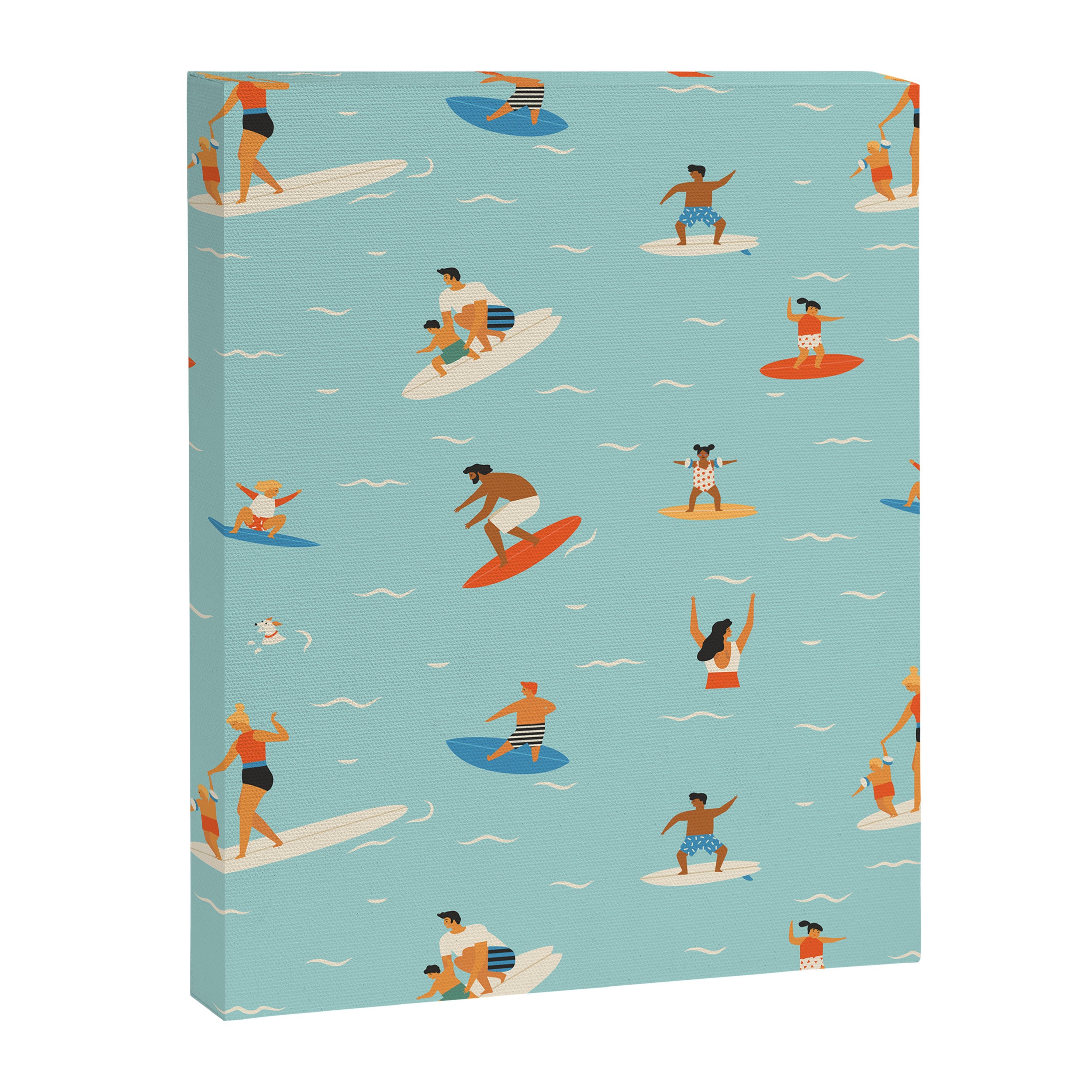 Surfing kids Canvas Print Gallery Image 8