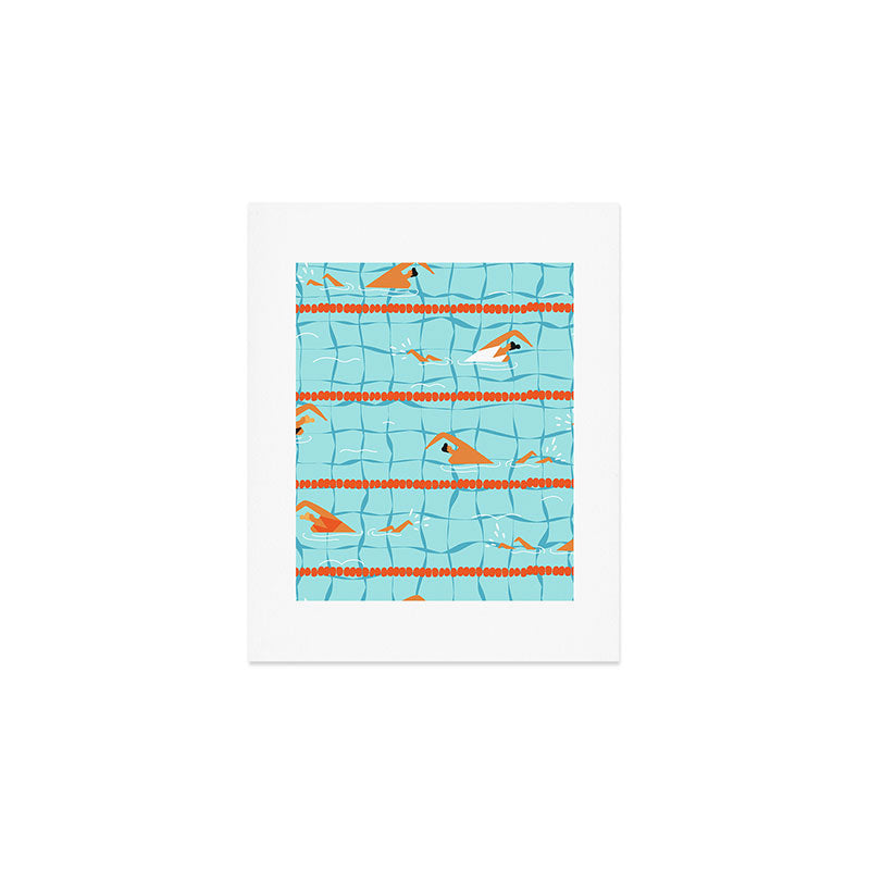 Swimming pool Art Print Gallery Image 1