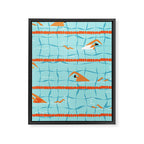 Swimming pool Framed Canvas Print Gallery Image 3