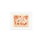 Take me to the beach Art Print Gallery Image 1