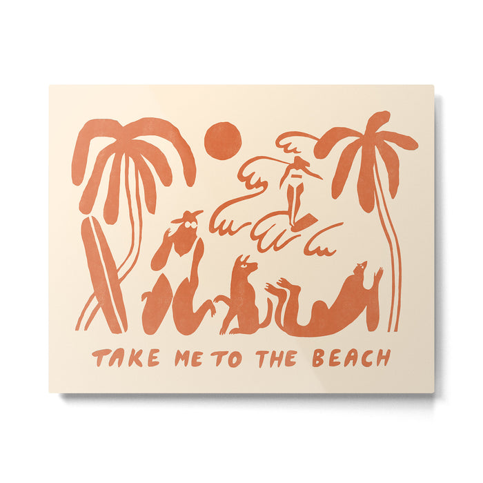 Take me to the beach Metal Print Gallery Image 1