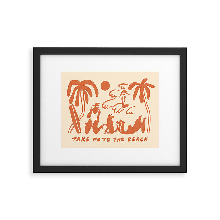 Take me to the beach Framed Art Print Gallery Image 1