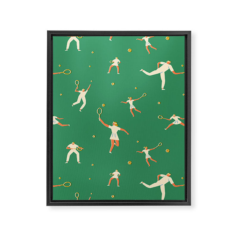 Tennis players Framed Canvas Print Gallery Image 8