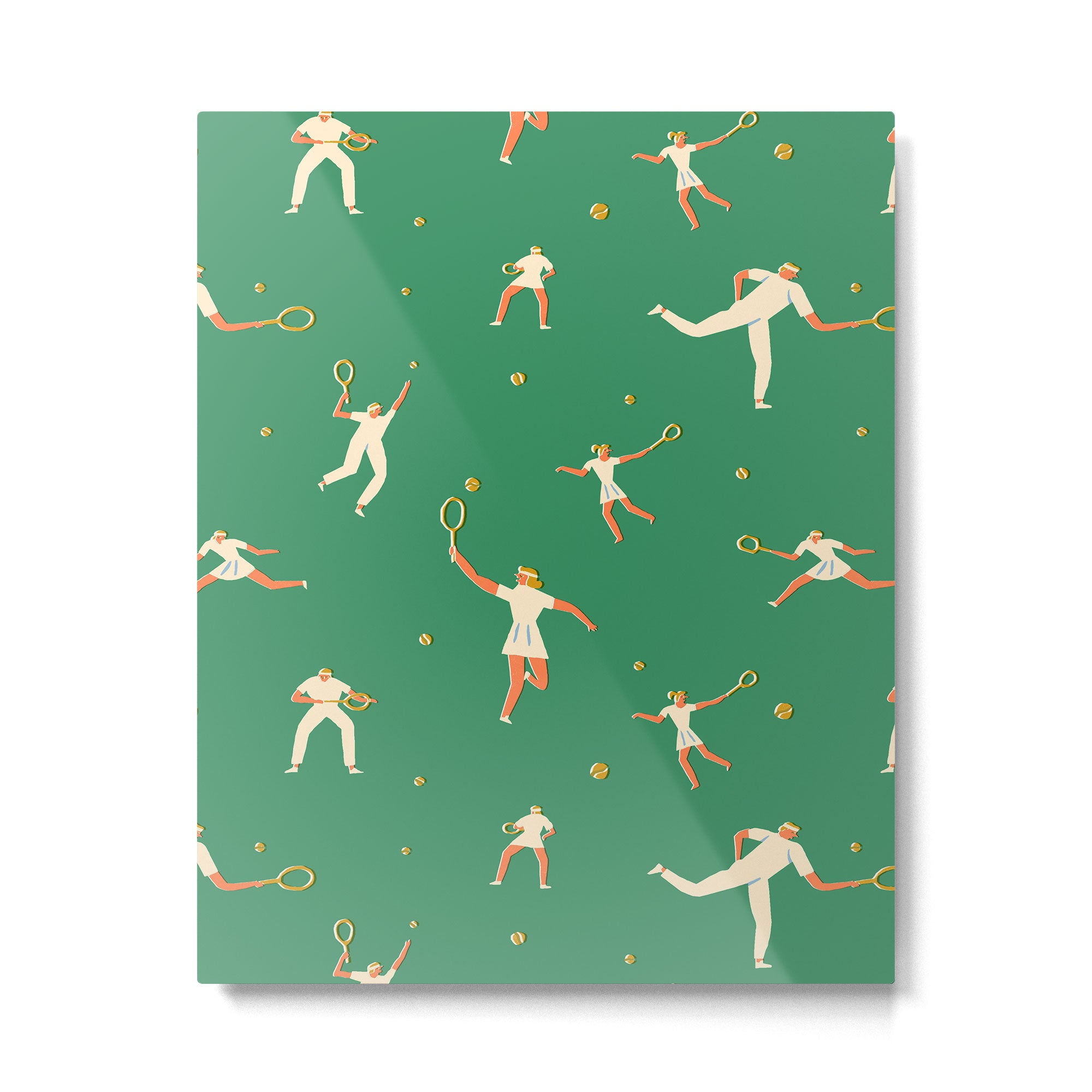 Tennis players Metal Print Gallery Image 6