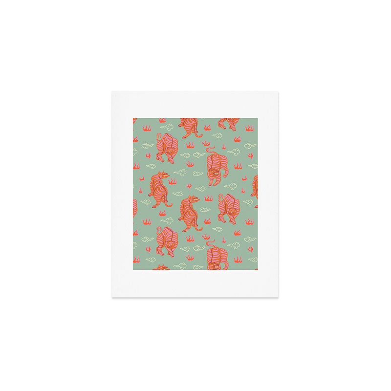 Tibetan tigers Art Print Gallery Image 1