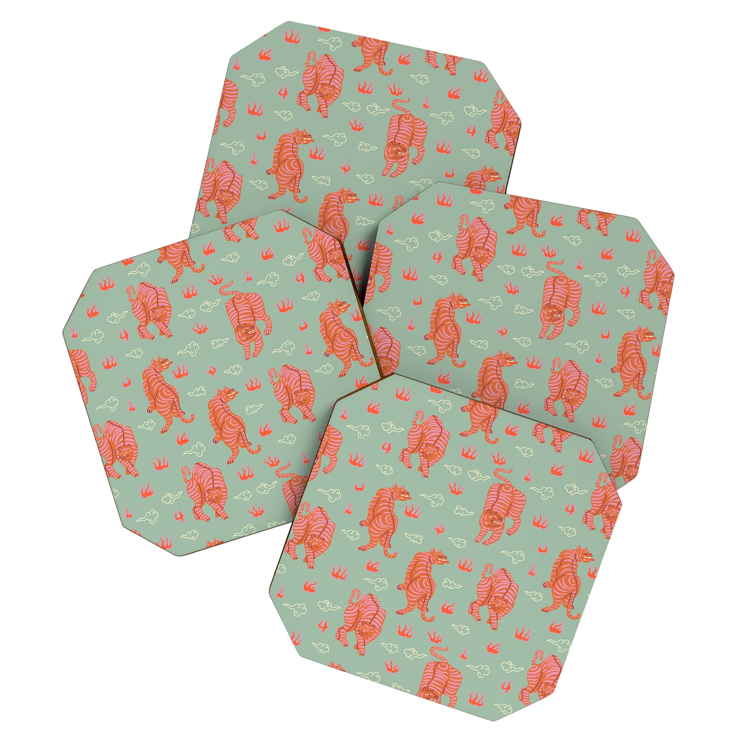 Tibetan tigers Coaster Gallery Image 1