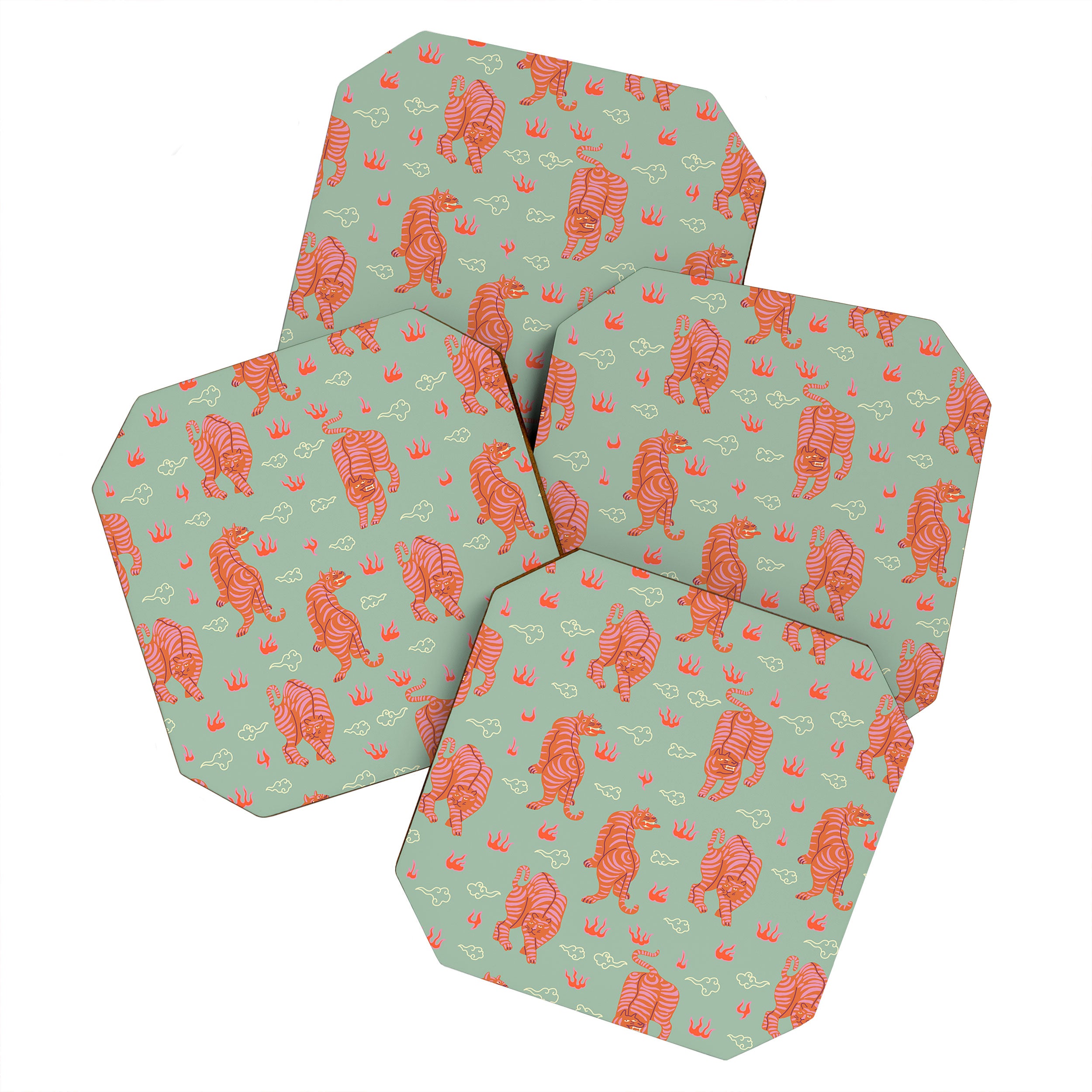 Tibetan tigers Coaster Gallery Image 1