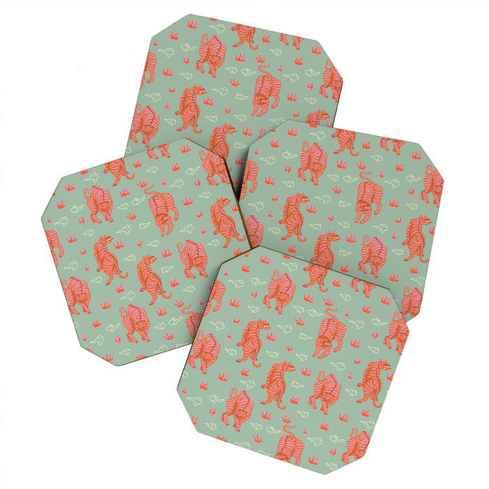 Tibetan tigers Coaster Gallery Image 1