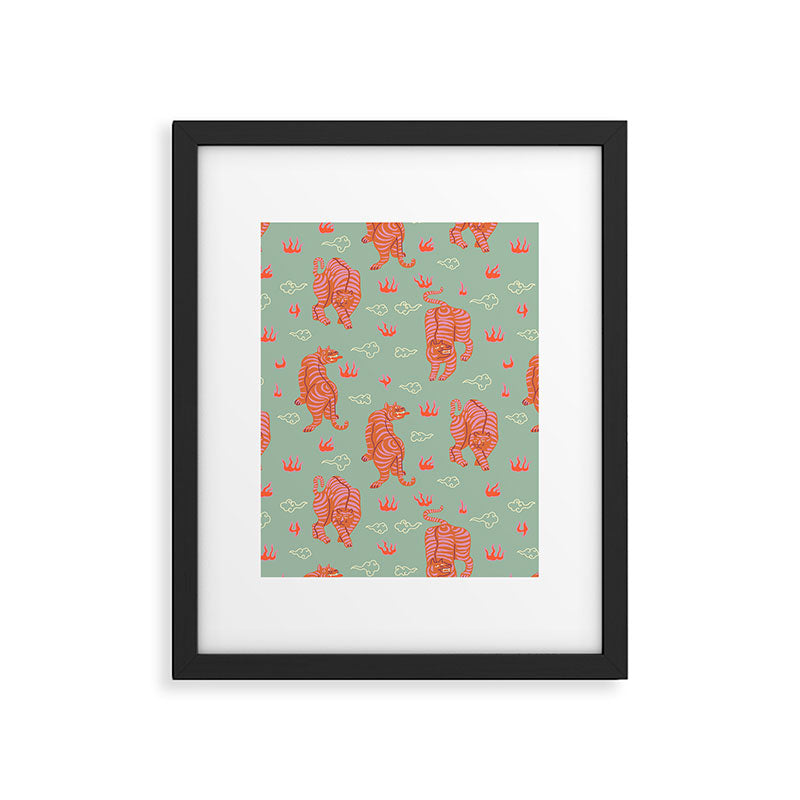 Tibetan tigers Framed Art Print Gallery Image 6