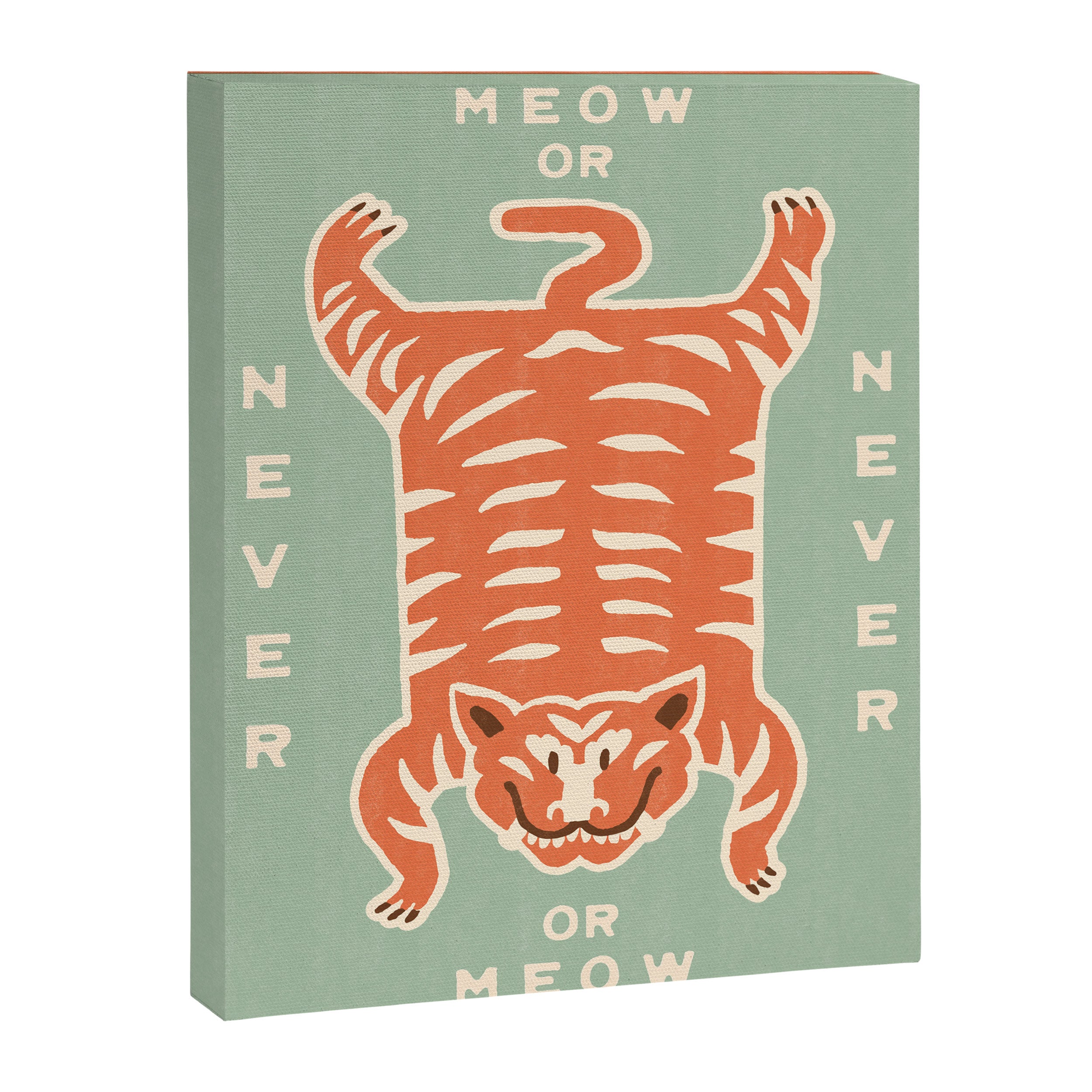 Tiger Meow or Never Canvas Print Gallery Image 6