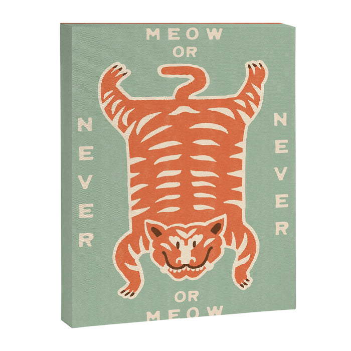 Tiger Meow or Never Canvas Print Gallery Image 1
