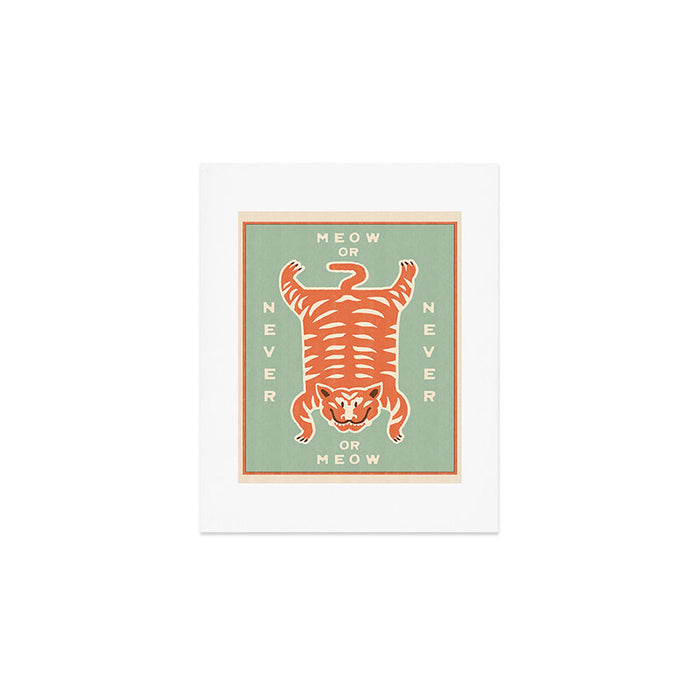 Tiger Meow or Never Art Print Gallery Image 1