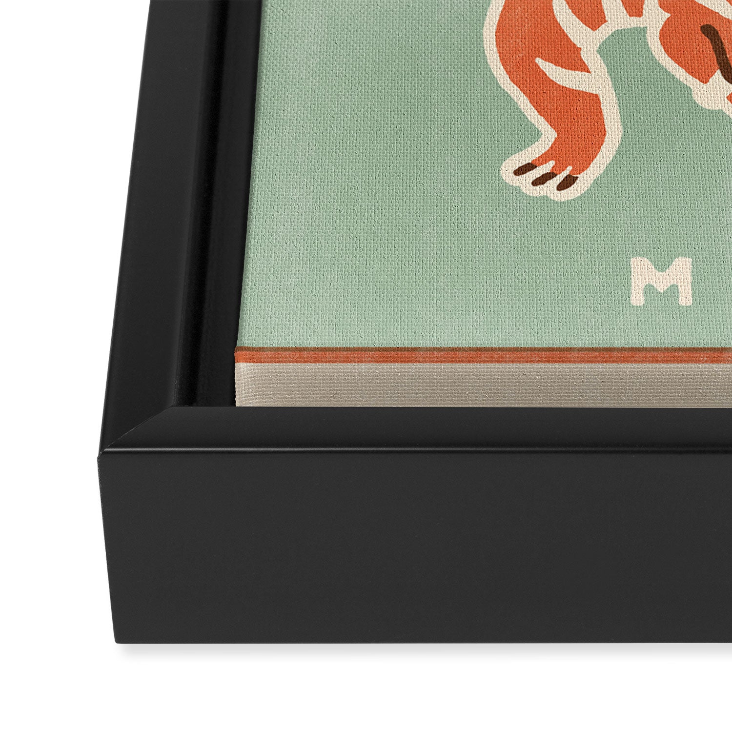 Tiger Meow or Never Framed Canvas Print Gallery Image 3