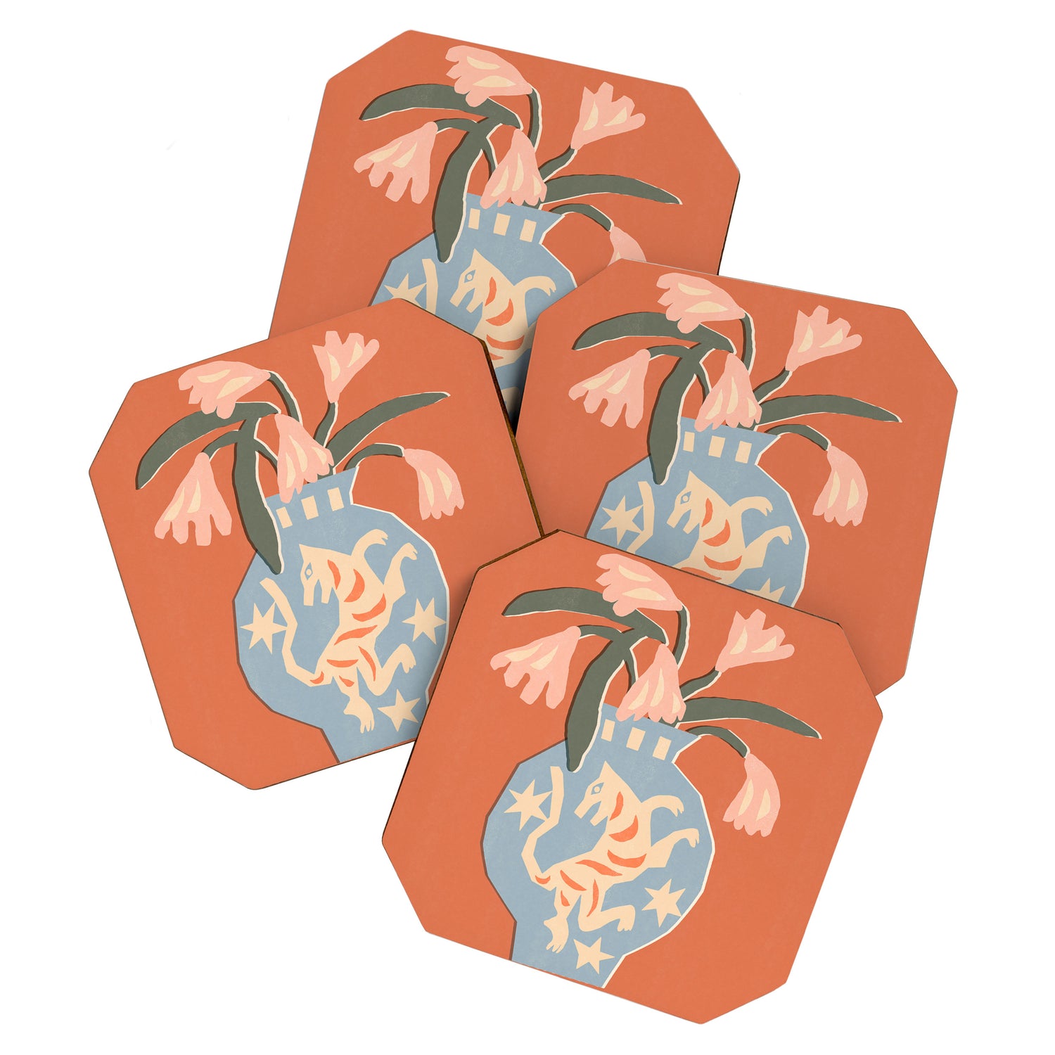 Tiger Vase Coaster Gallery Image 1