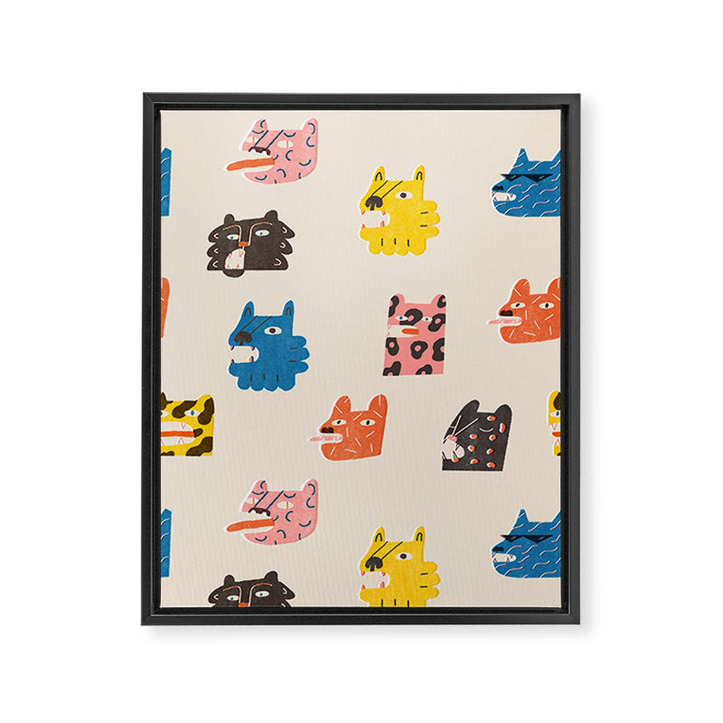 Tigers Framed Canvas Print Gallery Image 8