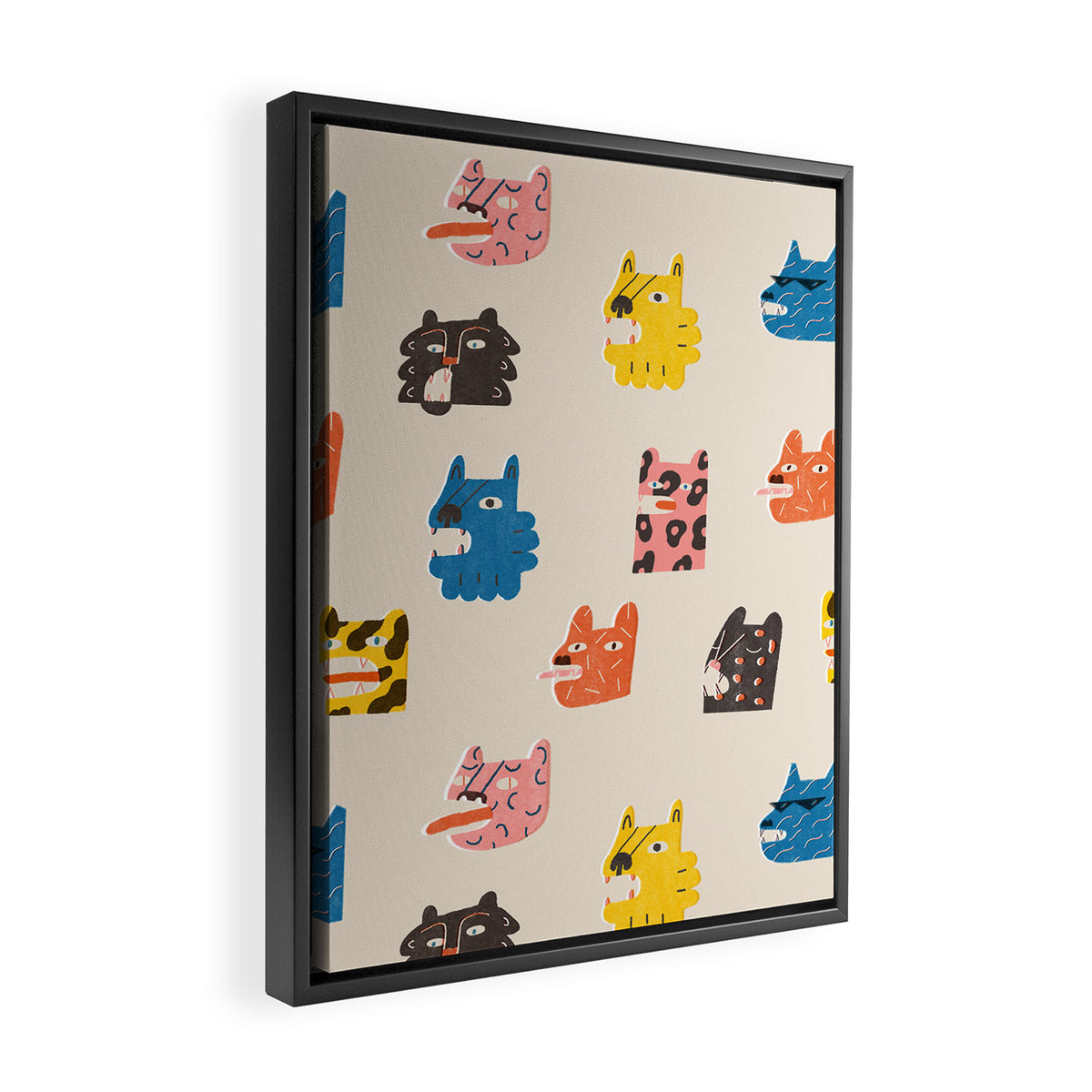 Tigers Framed Canvas Print Gallery Image 2