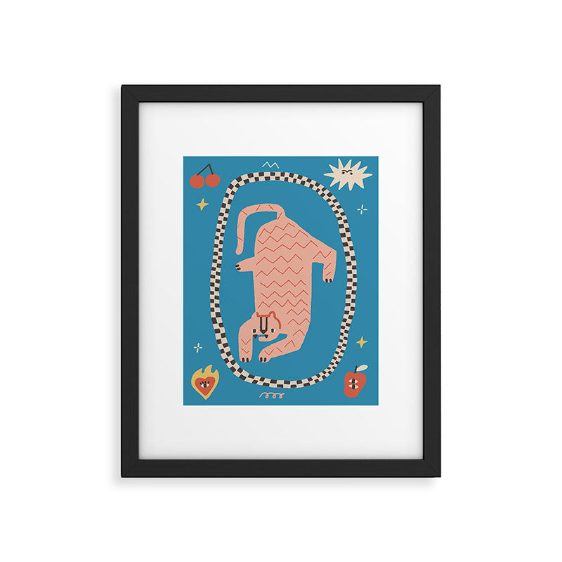 Trippy tigers Framed Art Print Gallery Image 6