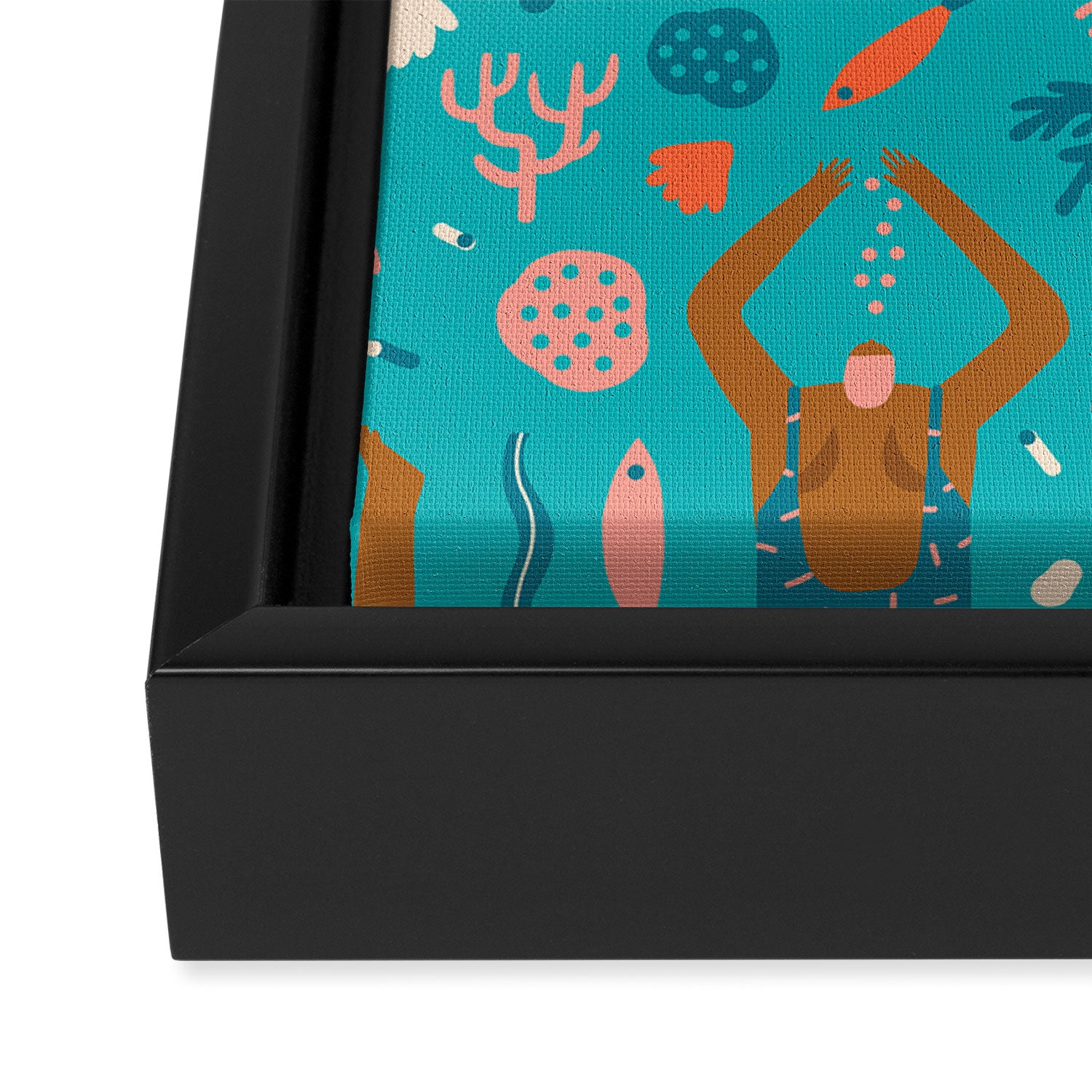 Underwater Framed Canvas Print Gallery Image 3