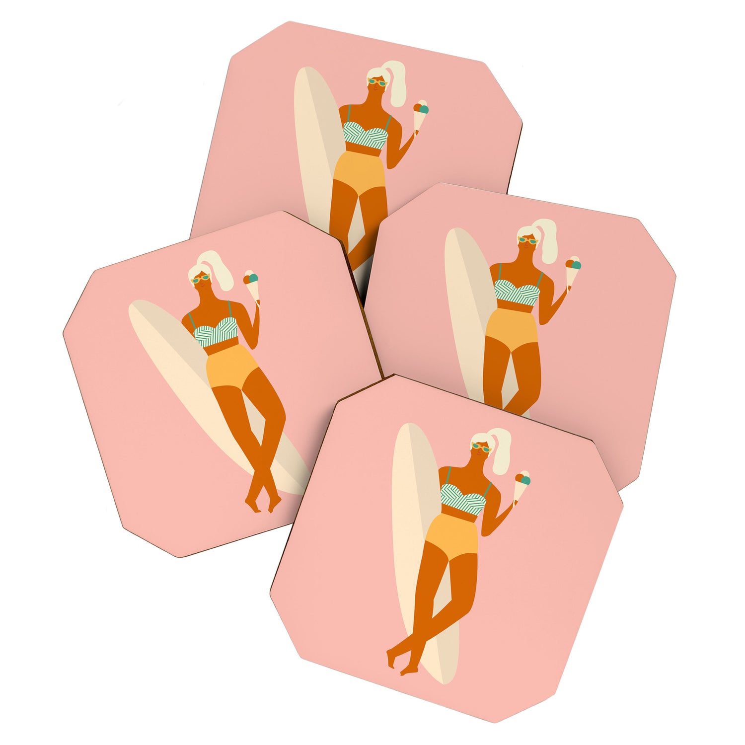 Vanilla Ice-cream Coaster Gallery Image 1
