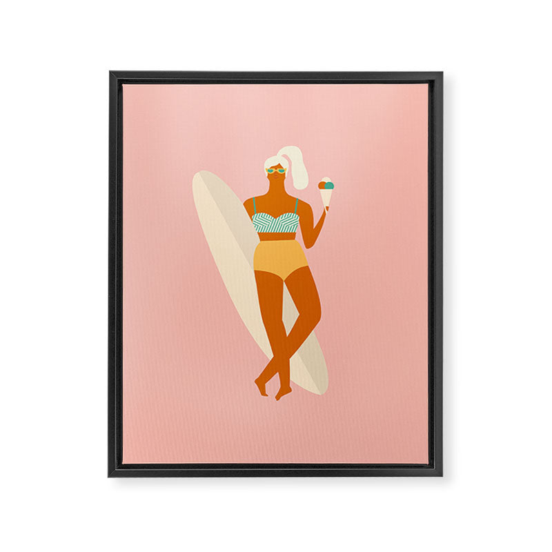 Vanilla Ice-cream Framed Canvas Print Gallery Image 8
