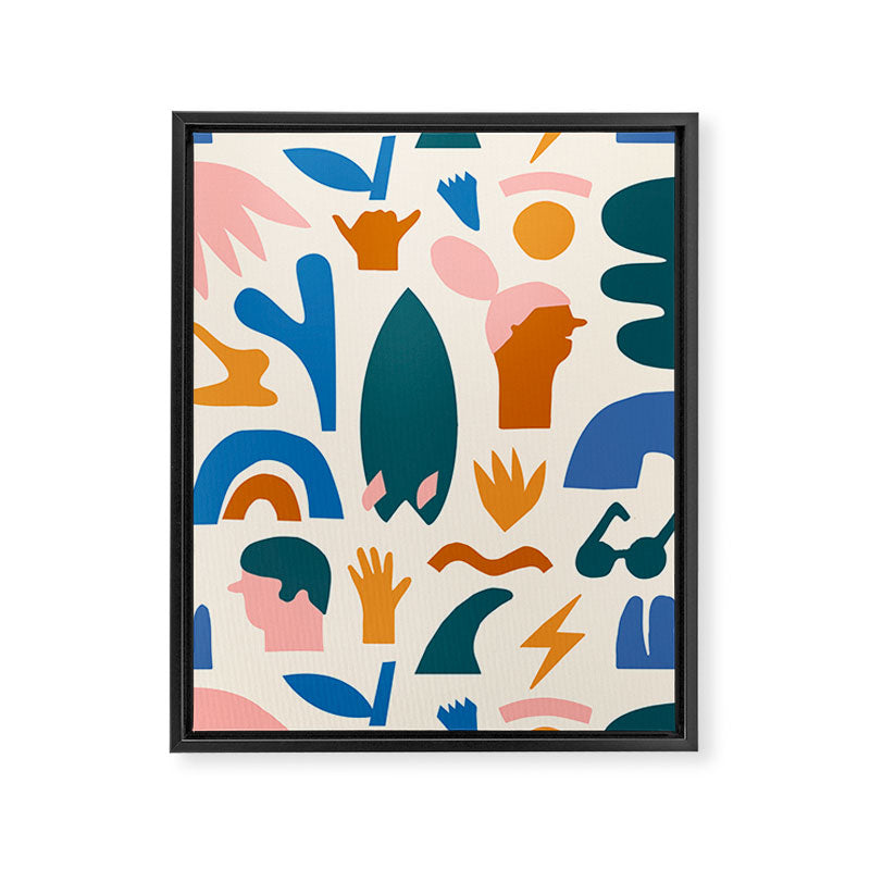 Vaya a la playa Framed Canvas Print Gallery Image 8