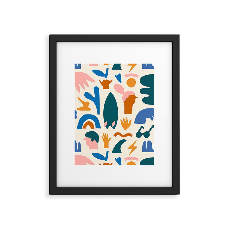 Vaya a la playa Framed Art Print Gallery Image 6