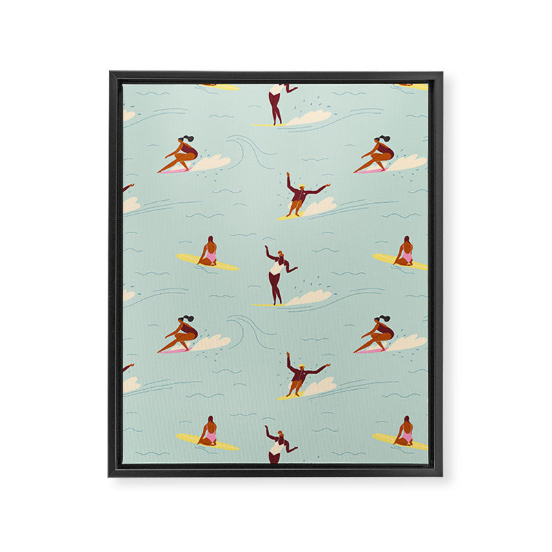 Waikiki beach Framed Canvas Print Gallery Image 8
