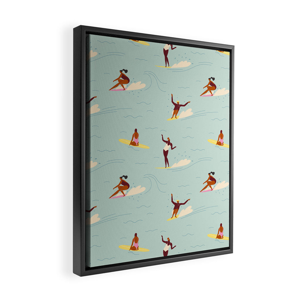 Waikiki beach Framed Canvas Print Gallery Image 2