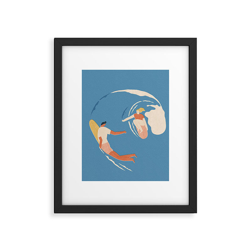 Wave lovers Framed Art Print Gallery Image 5