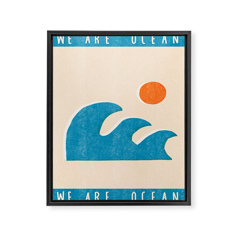 We are ocean Framed Canvas Print Gallery Image 6