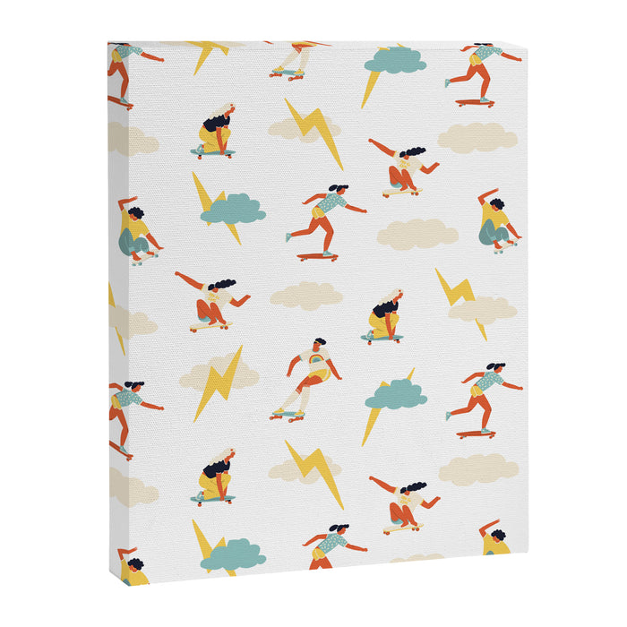 You go, girl pattern! Canvas Print Gallery Image 1