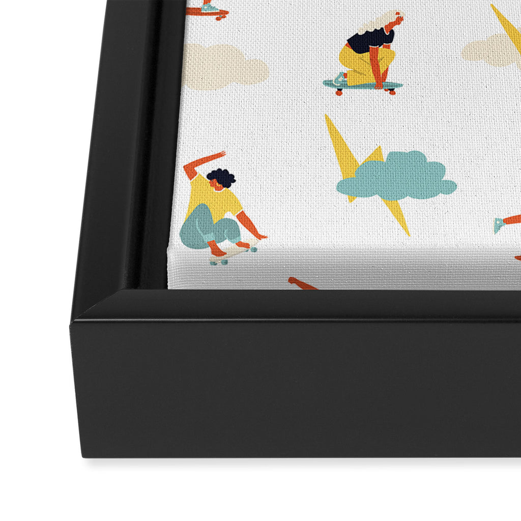 You go, girl pattern! Framed Canvas Print Gallery Image 3