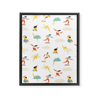 You go, girl pattern! Framed Canvas Print Gallery Image 8