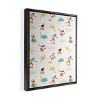 You go, girl pattern! Framed Canvas Print Gallery Image 2