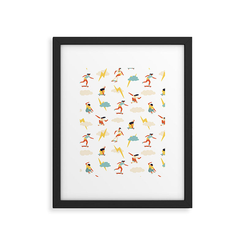 You go, girl pattern! Framed Art Print Gallery Image 6