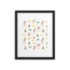 You go, girl pattern! Framed Art Print Gallery Image 6