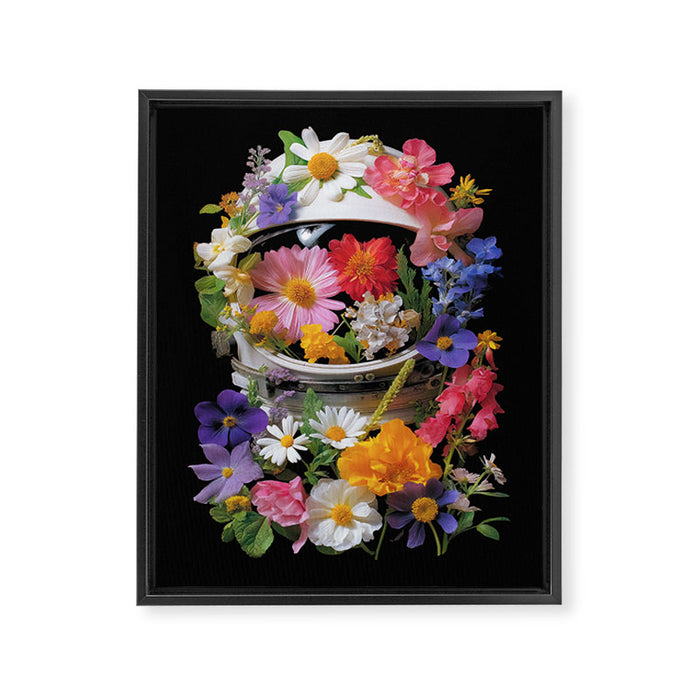 Cosmic Bloom Framed Canvas Print Gallery Image 1