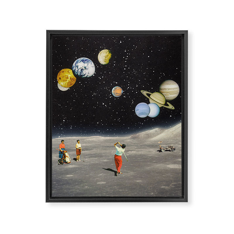 Cosmic Golf Framed Canvas Print Gallery Image 3